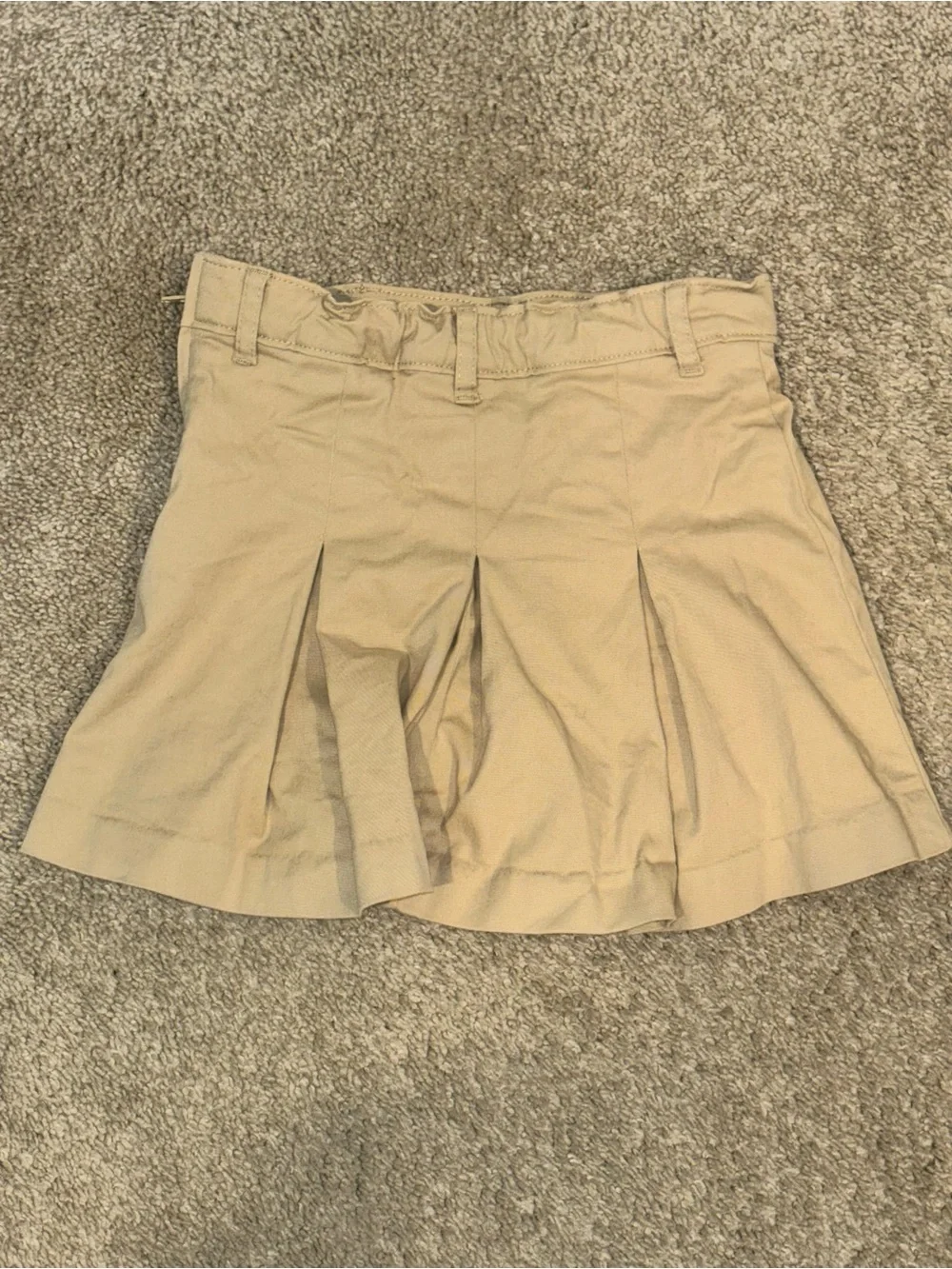 Gymboree Tan Pleated Skort with Belt Loops